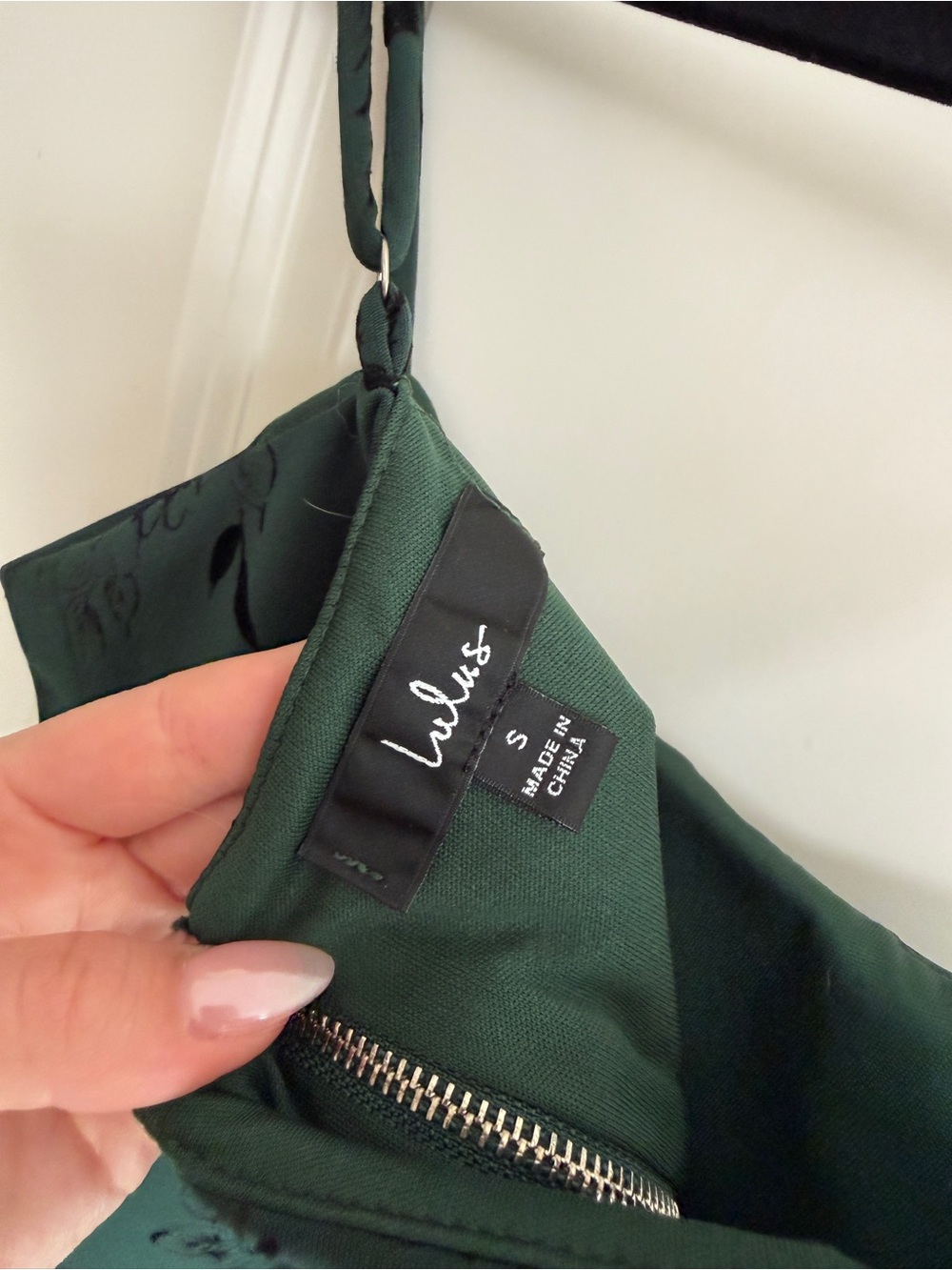 Green and black corset style top